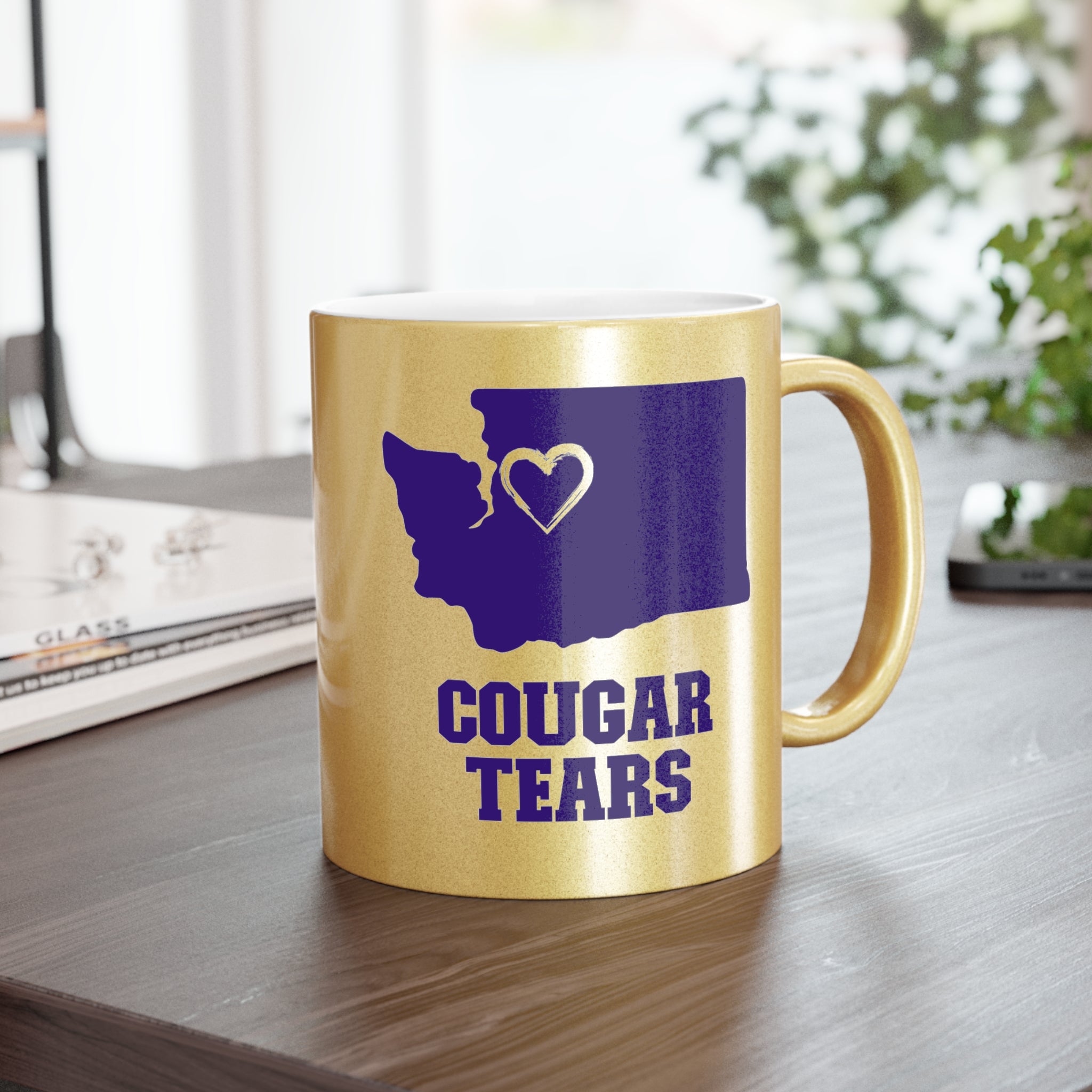 Cougar Tears Metallic Gold Mug