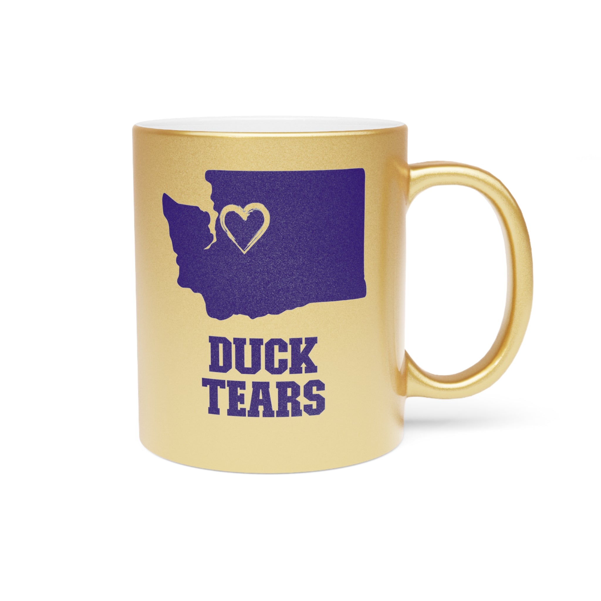 Duck Tears Metallic Gold Mug