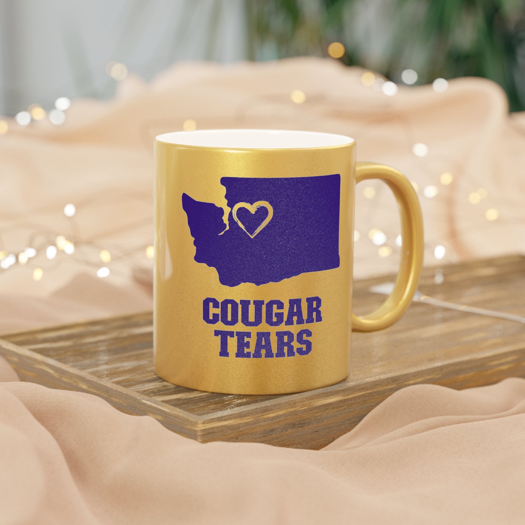 Cougar Tears Metallic Gold Mug